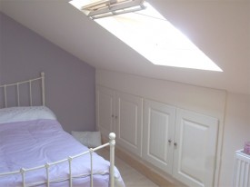 Attic bedroom at Hillcrest, Lucan, Co. Dublin - work carried out by Expert Attics, Lucan, Dublin, Ireland.